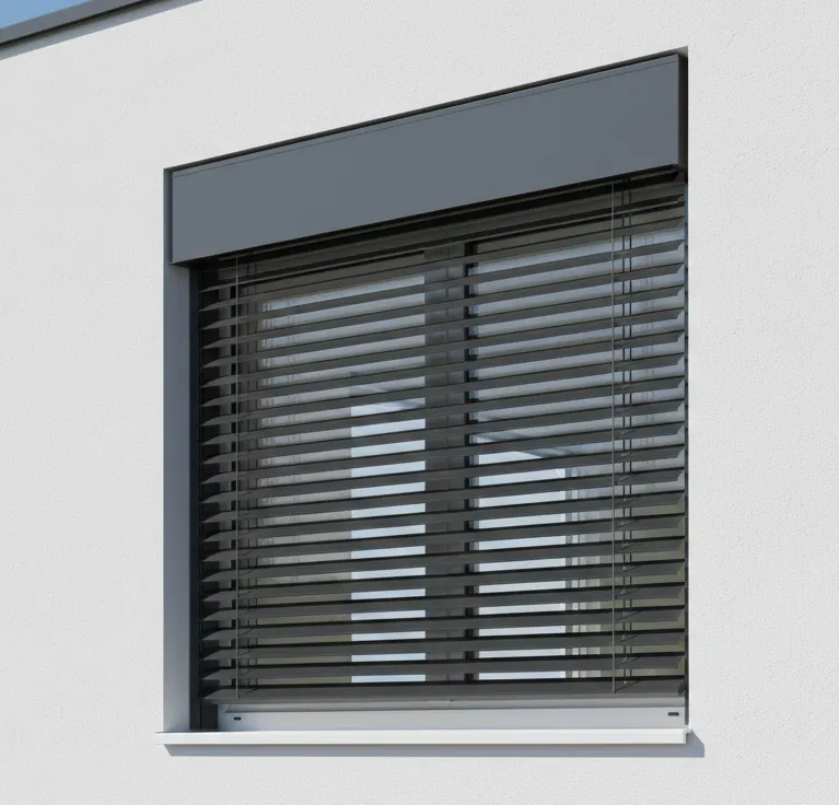Alumínium zsaluzia, önhordó szerkezet, C80-as lamellával  (80-120 cm-ig)